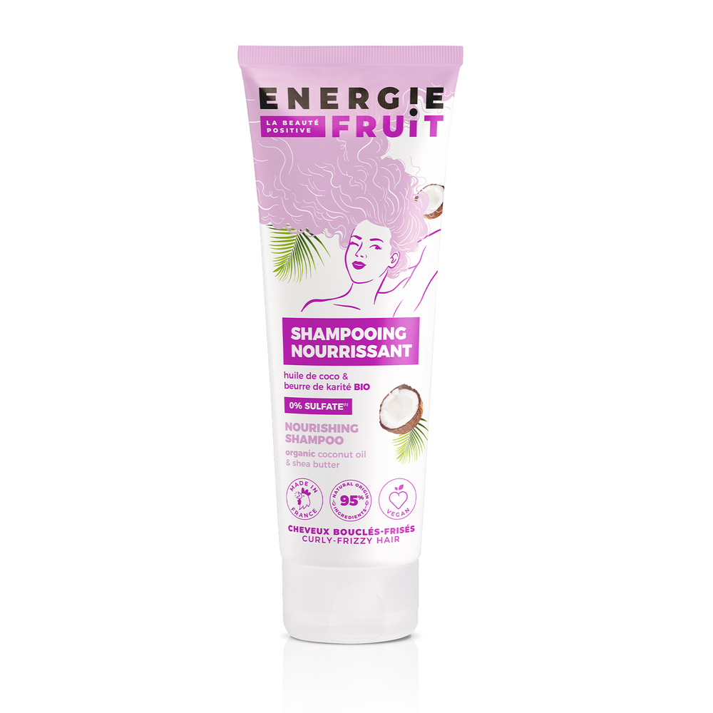 energie fruit COCO & HUILE DE KARITÉ BIO |  CHEVEUX FRISÉS Shampooing Sans Sulfates