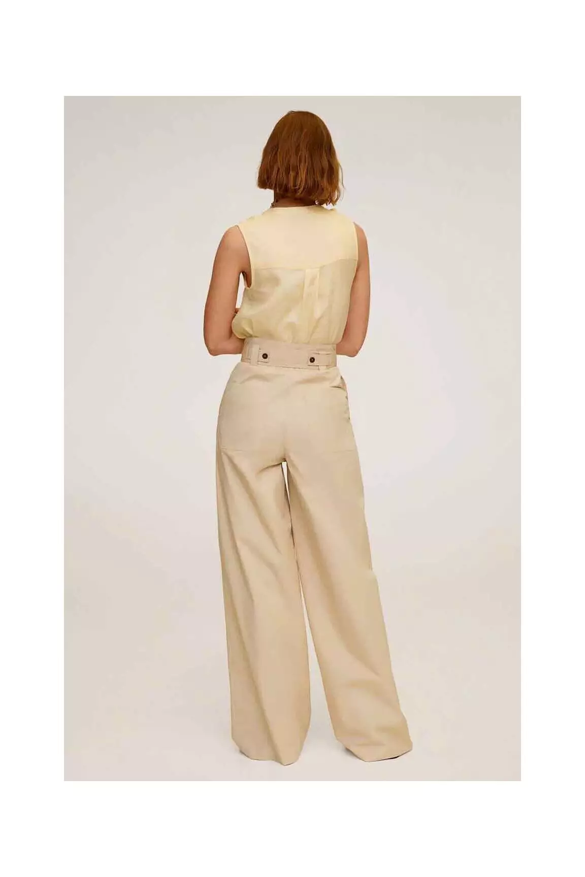 Mango Chemisiers Femme couleur jaune