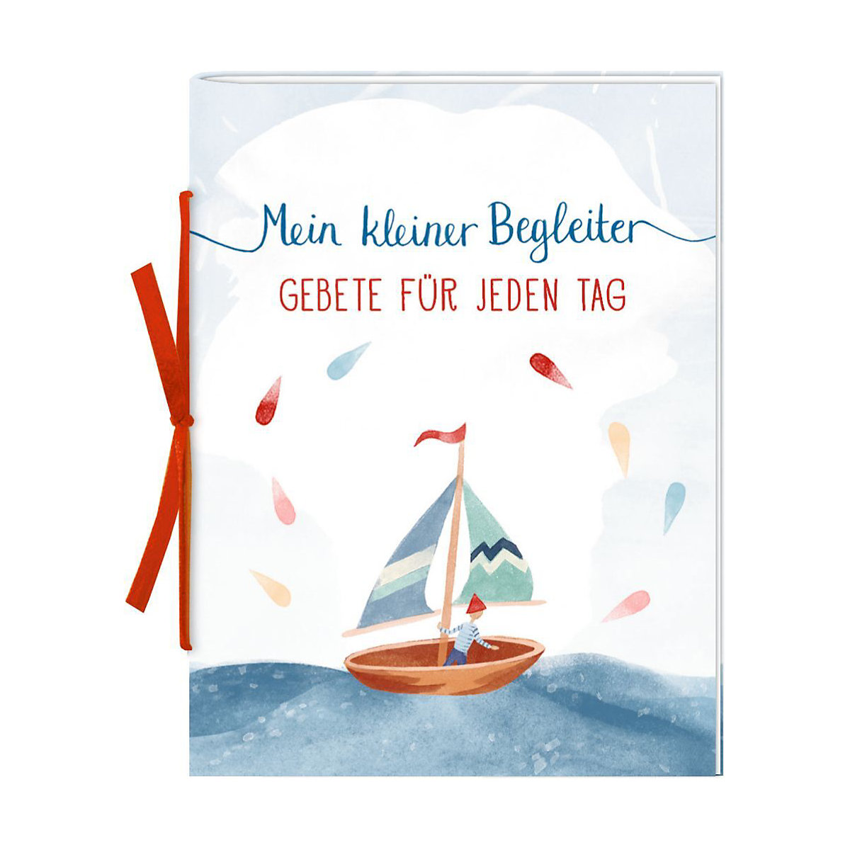 Geschenkbox: Mein kleiner Begleiter, Holzkreuz gold mit Büchlein