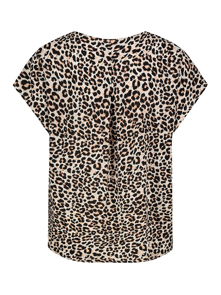 Sublevel Bluse in Hellbraun/ Schwarz/ Beige günstig kaufen
