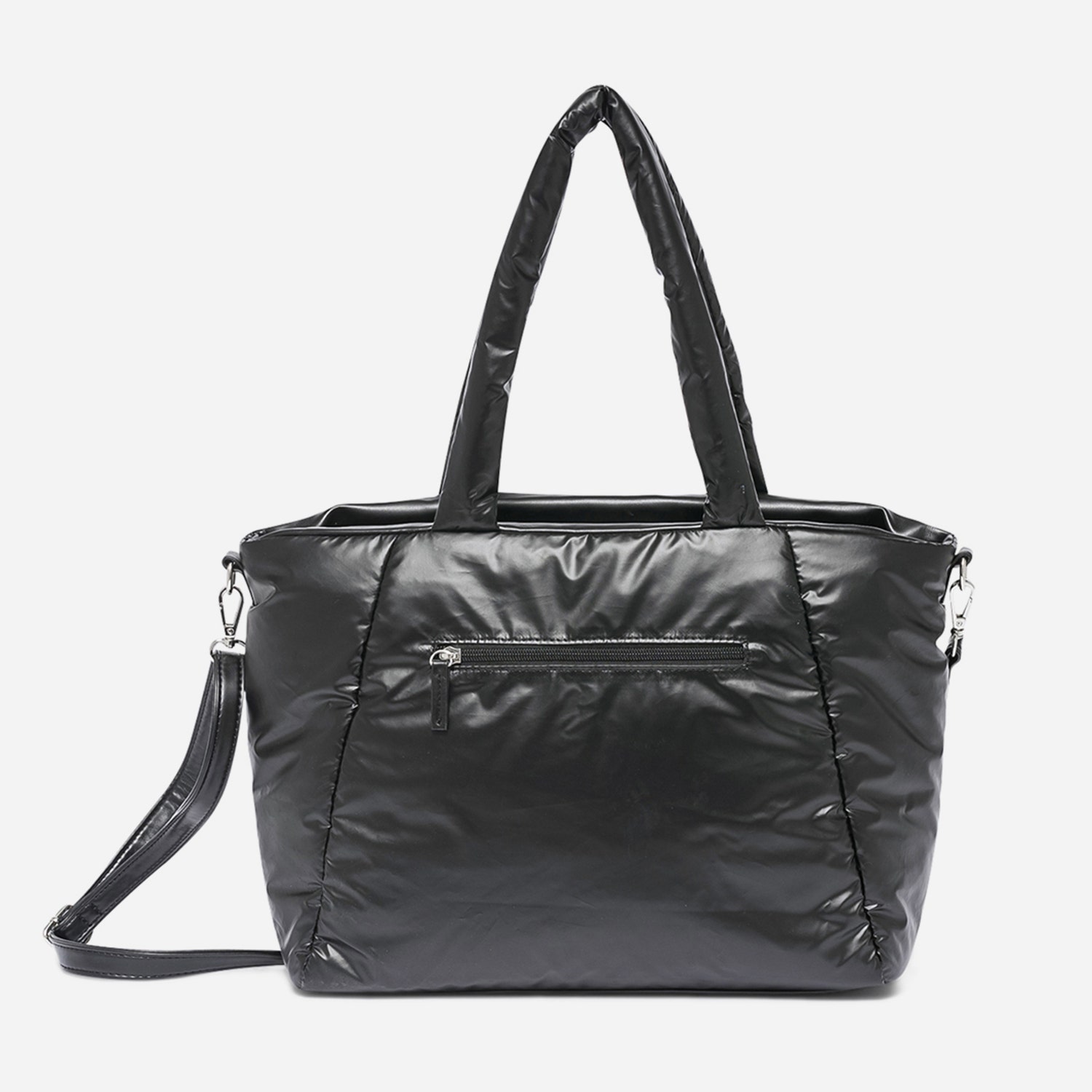 Sac cabas TEXTO noir matelassé