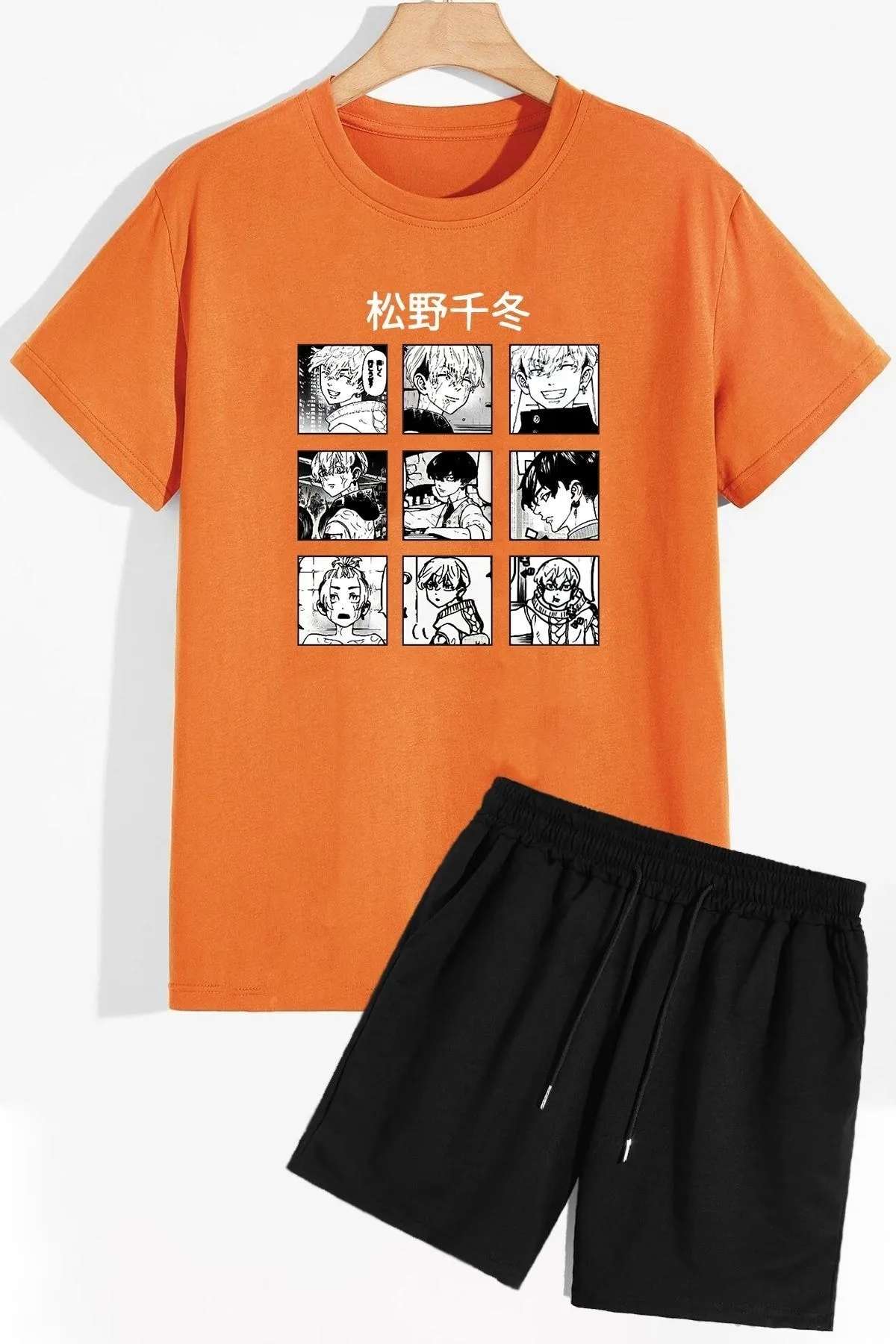 trendypassion  Anime-Shorts-T-Shirt-Trainingsanzug-Set