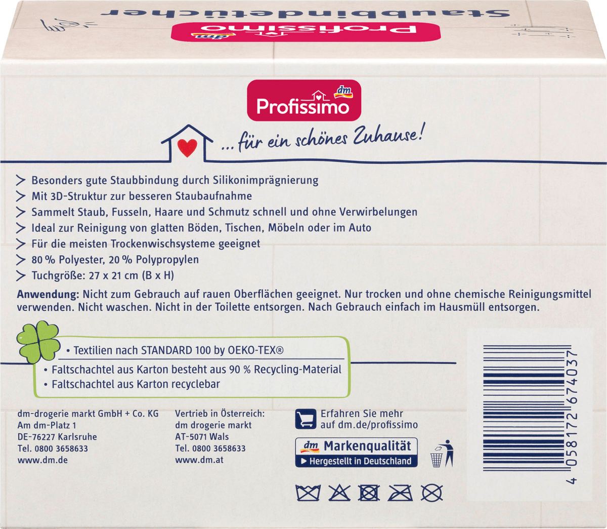 Staubbindetücher, 18 St