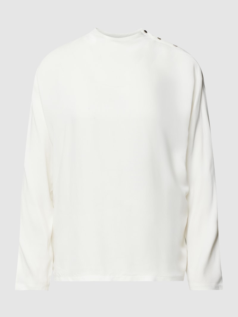 Blusenshirt mit Knopfleiste Modell 'Selse' in offwhite