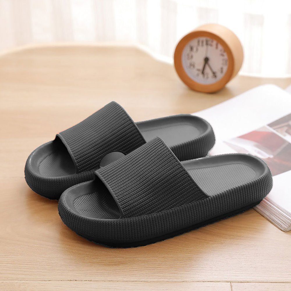 SOTOR Badeschuhe 4CM dicke Sohle weiche Hausschuhe Hausschuhe Badeschuh Geeignet für Bad, Schlafzimmer, Wohnzimmer, Strand, Freizeit