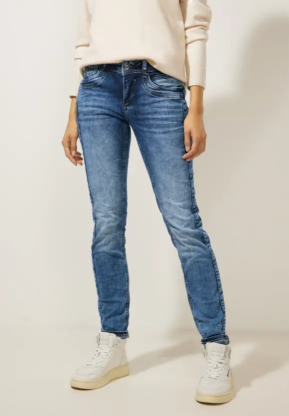 Street One Mittelblaue Casual Fit Jeans