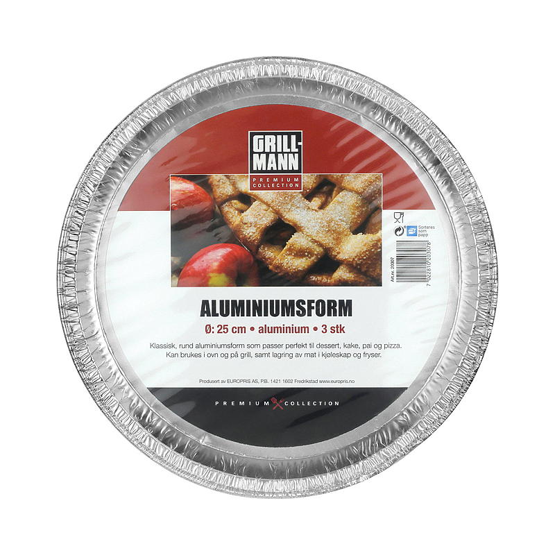 Grillman Kakeform 3-pk ø 25 cm