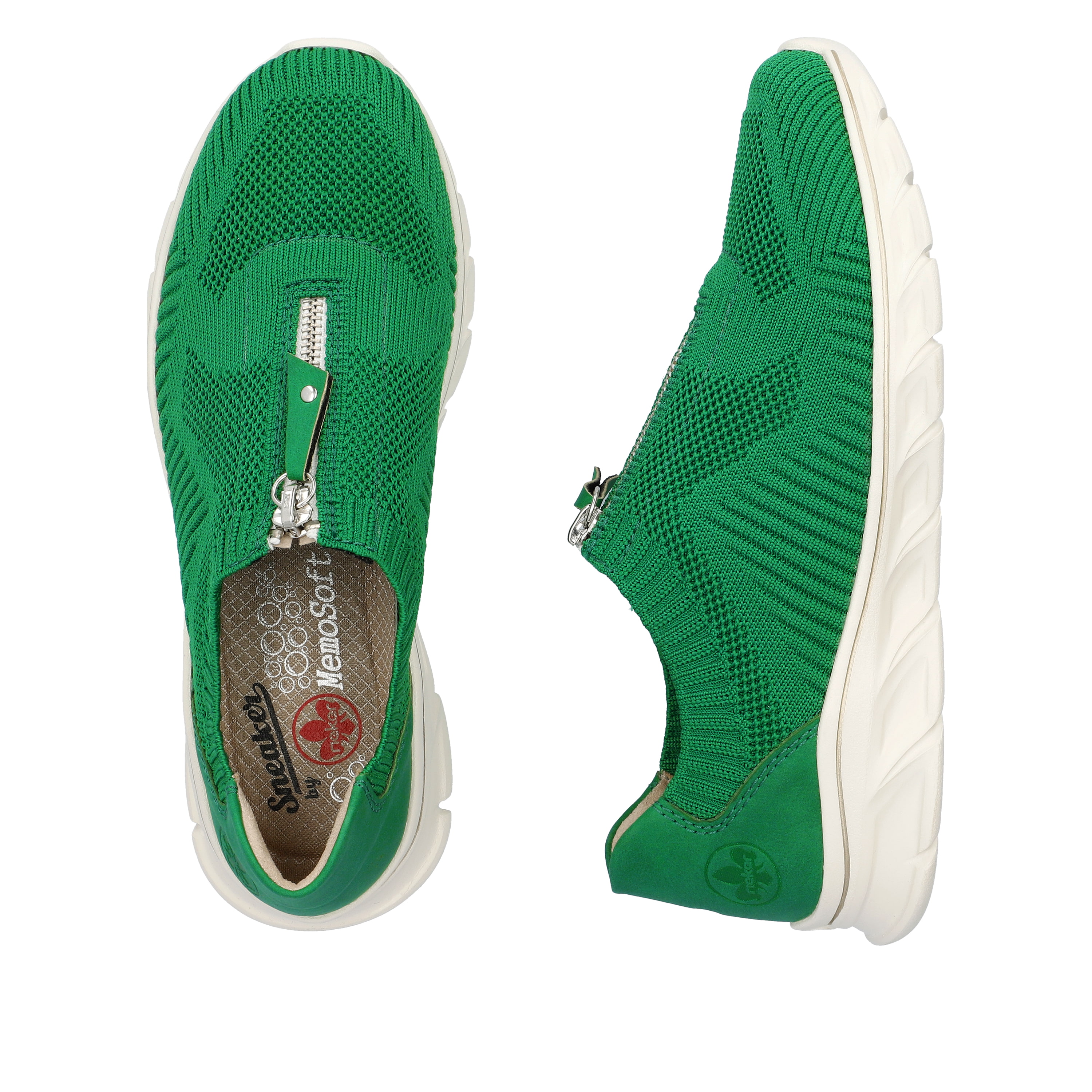 Rieker Damen Slipper grasgrün