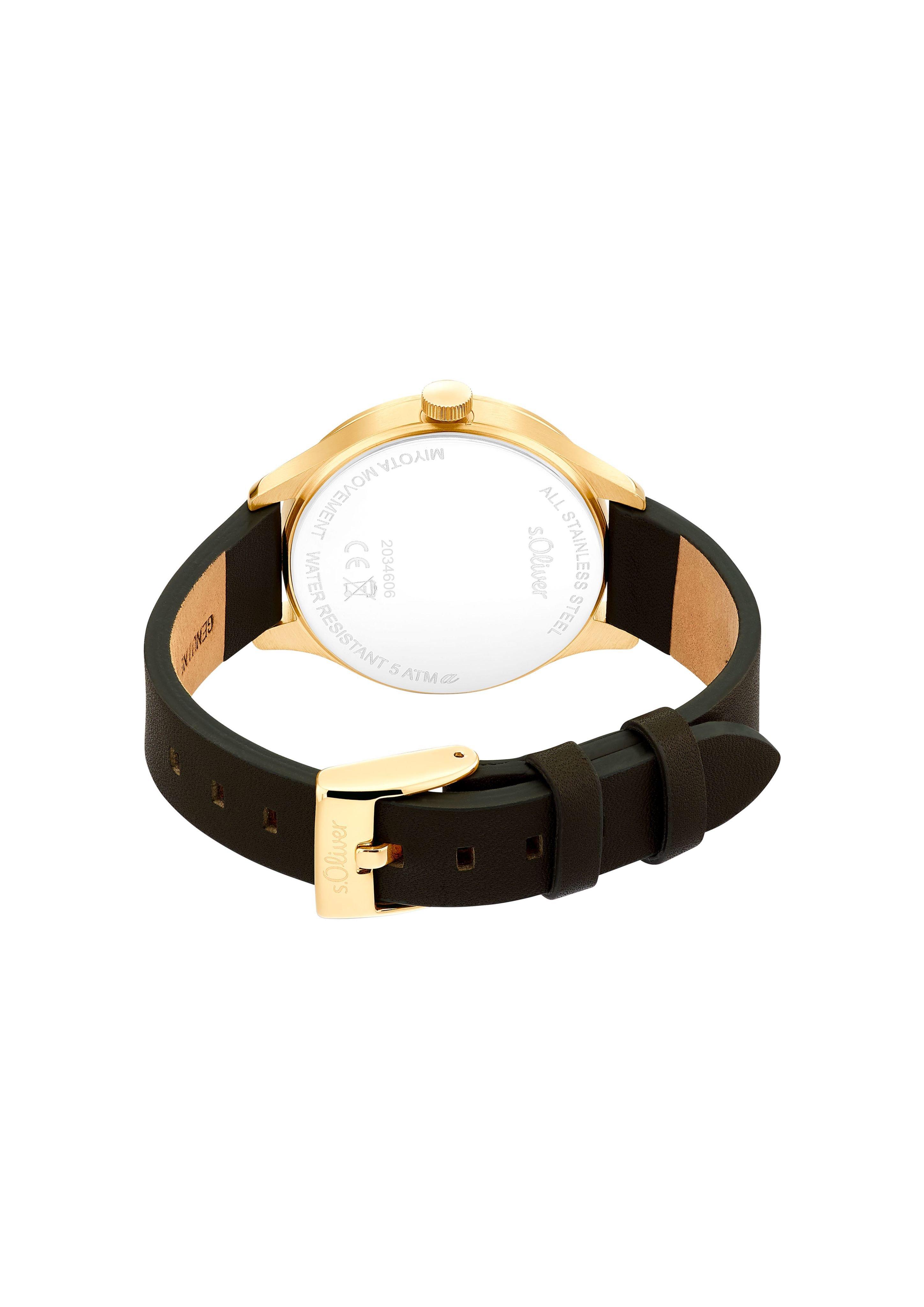 Uhr mit Lederarmband  6007563-19B0
