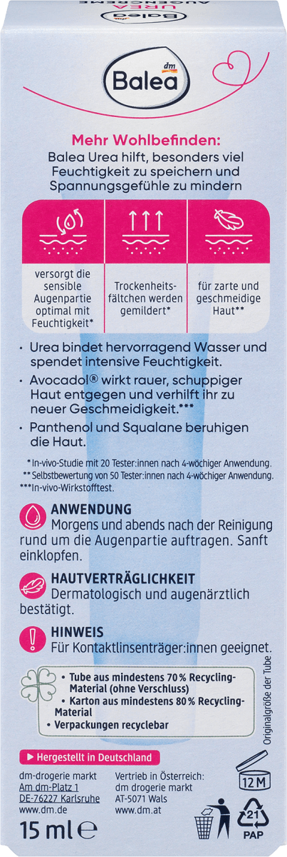 Augencreme 10% Urea, 15 ml