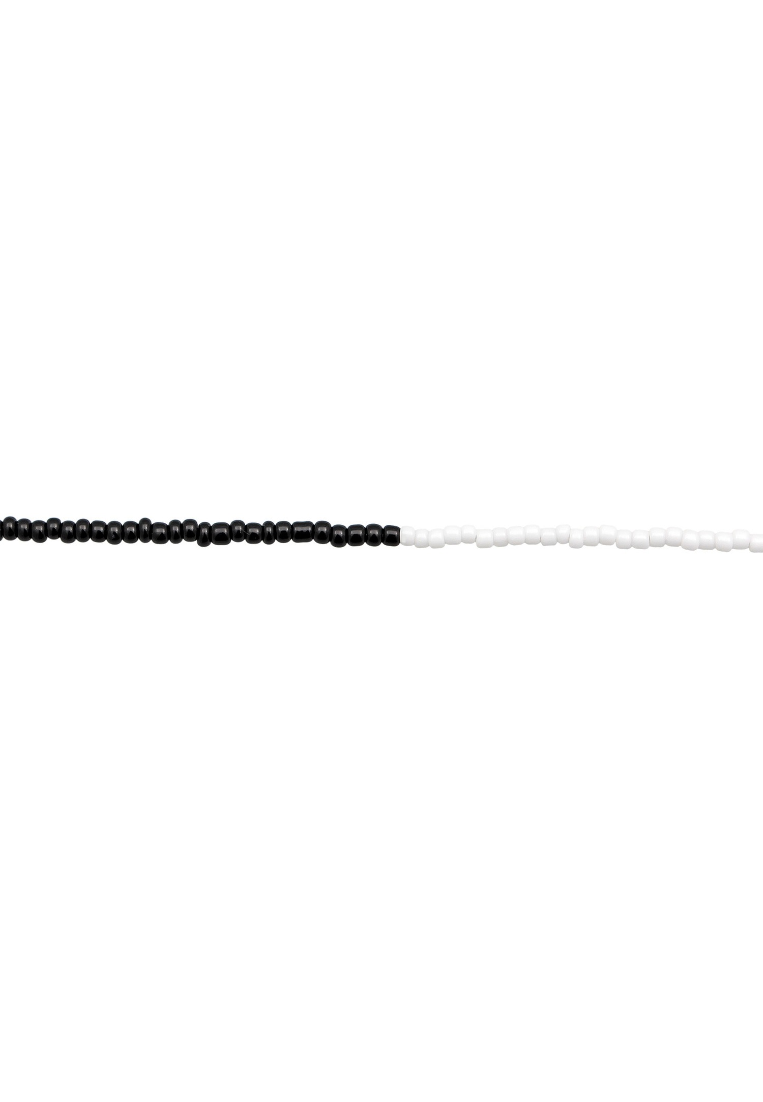 Elli Women's Ying Yang Glass Bead Choker in 925 Sterling Silver Gold Plated