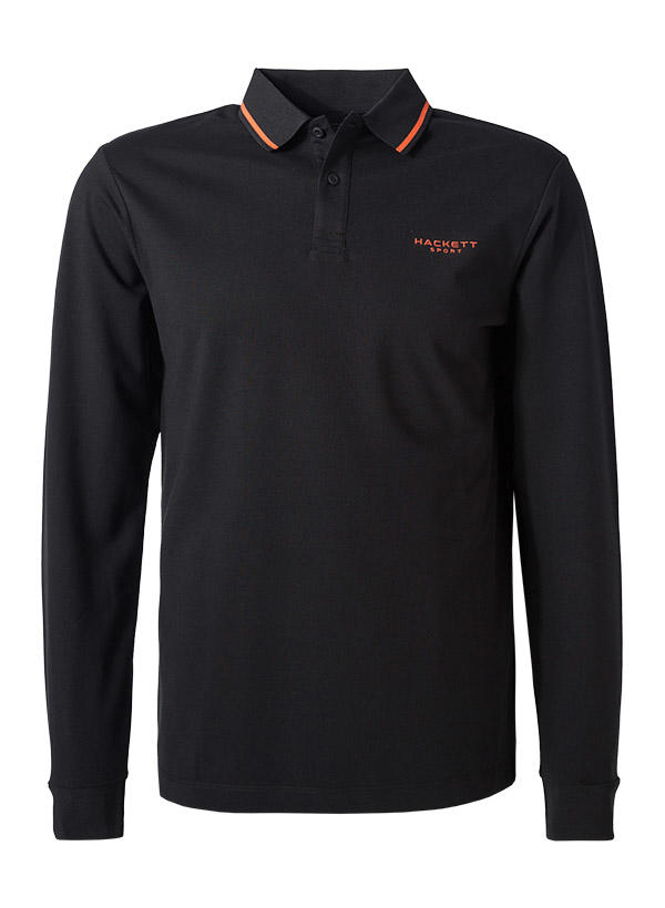 HACKETT, Polo-Shirt, Baumwoll-Piqué, schwarz