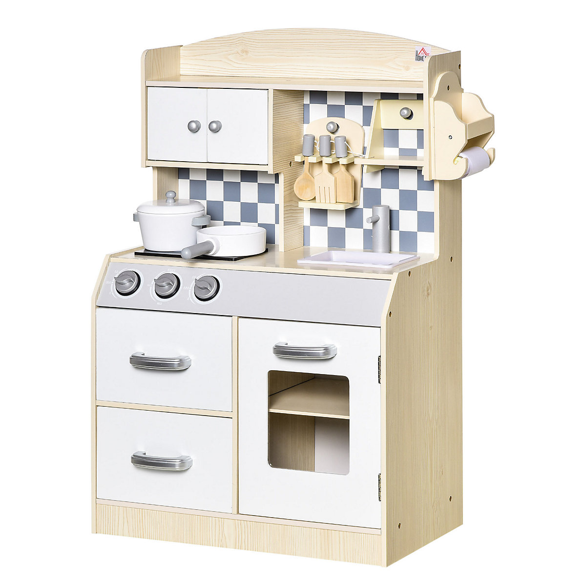 Kinderküchen mit Kochgeschirrzubehör