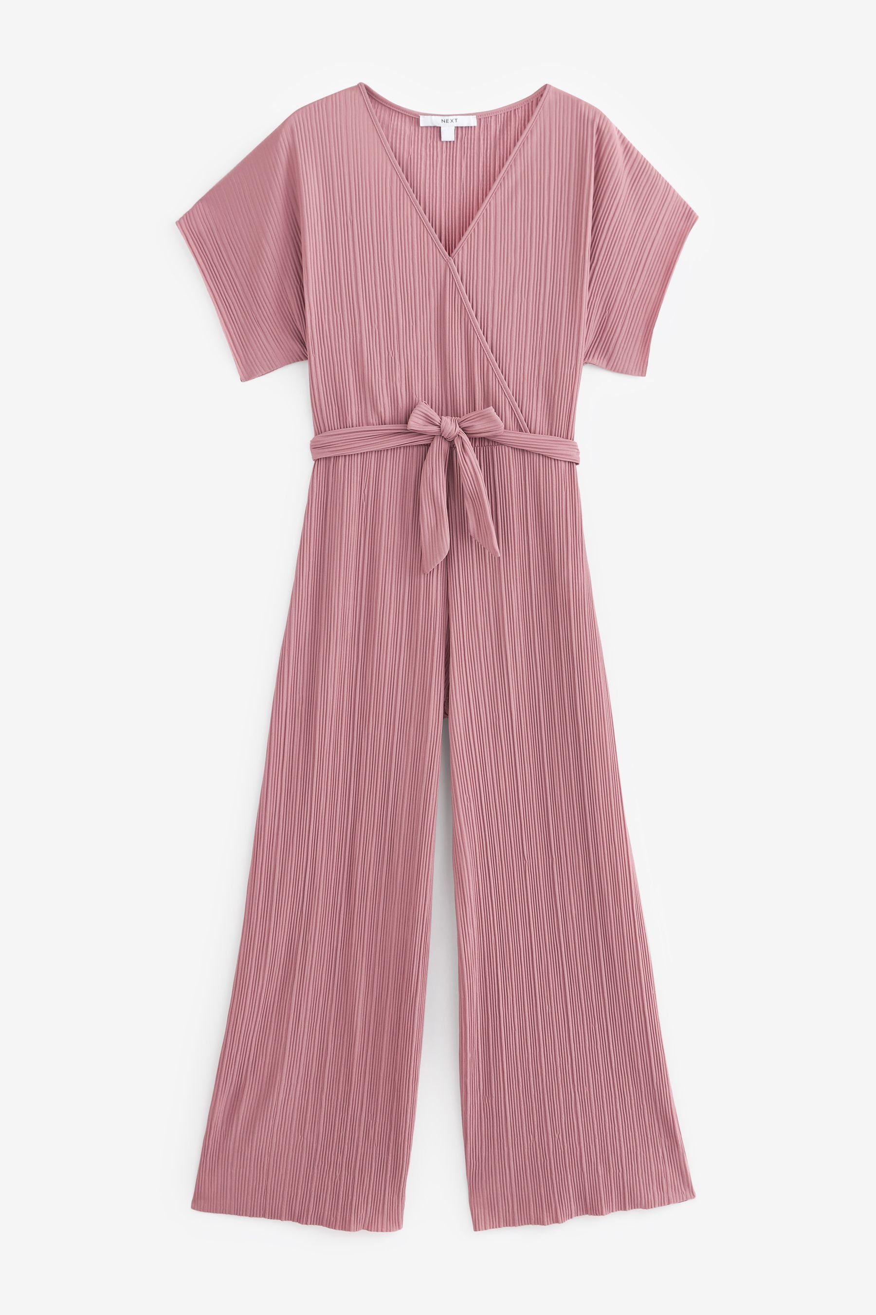 Next Jumpsuit Plissierter Kurzarm-Jumpsuit (1-tlg)
