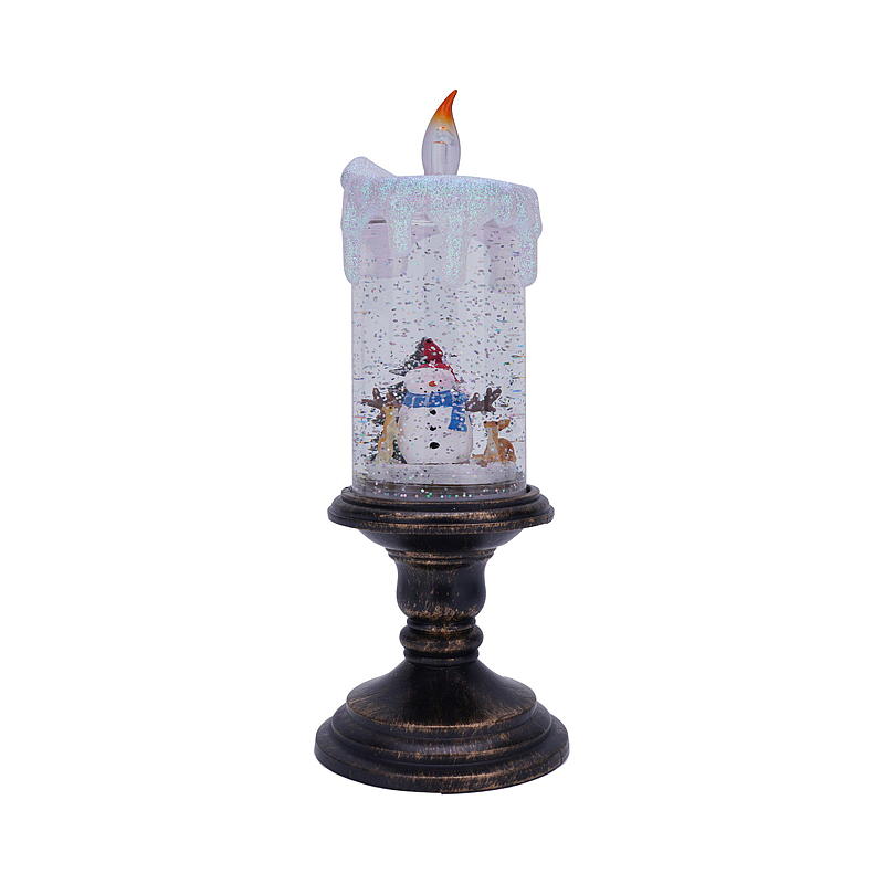 Home Kubbelys 26,5 cm ø 10,5 cm LED m/vann og glitter
