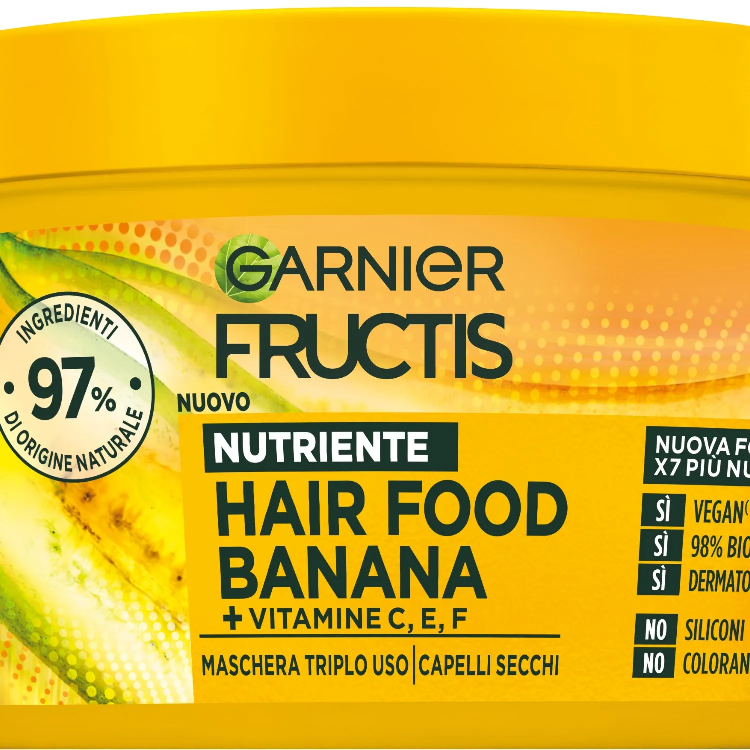 Výživná maska 3v1 s banánem Hair Food pro suché vlasy 390ml