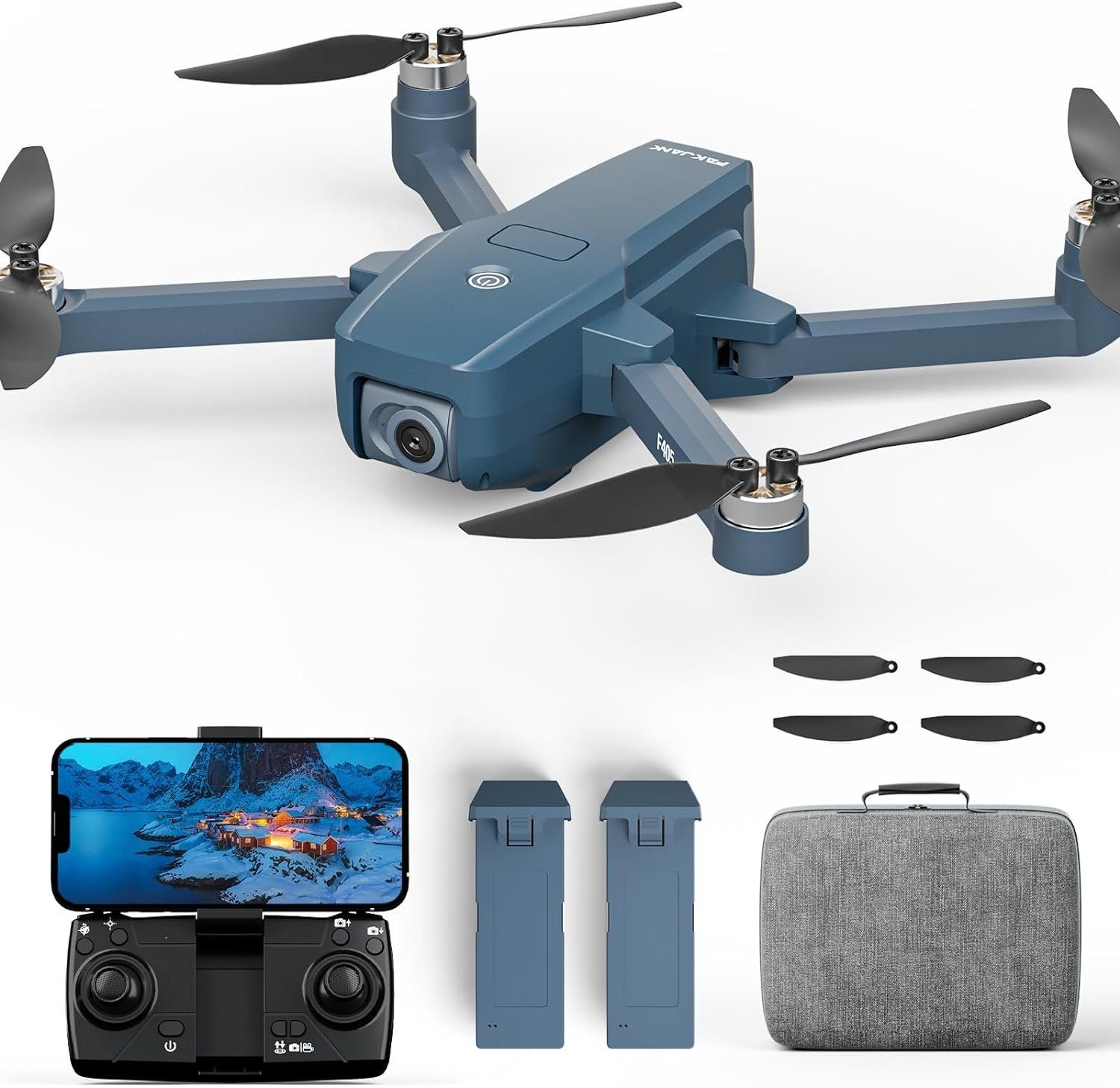 FAKJANK F405 GPS Drohne mit Sony Kamera Bürstenlosem Motor, Drohne (HD 4K, mit Auto Rückkehr, Follow Me, 5GHz FPV Übertragung Drone für Anfänger)