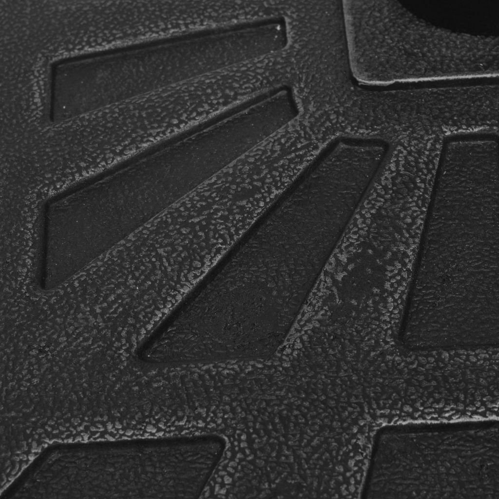 vidaXL Schirmhalter Sonnenschirmständer Quadratisch Schwarz 12 kg