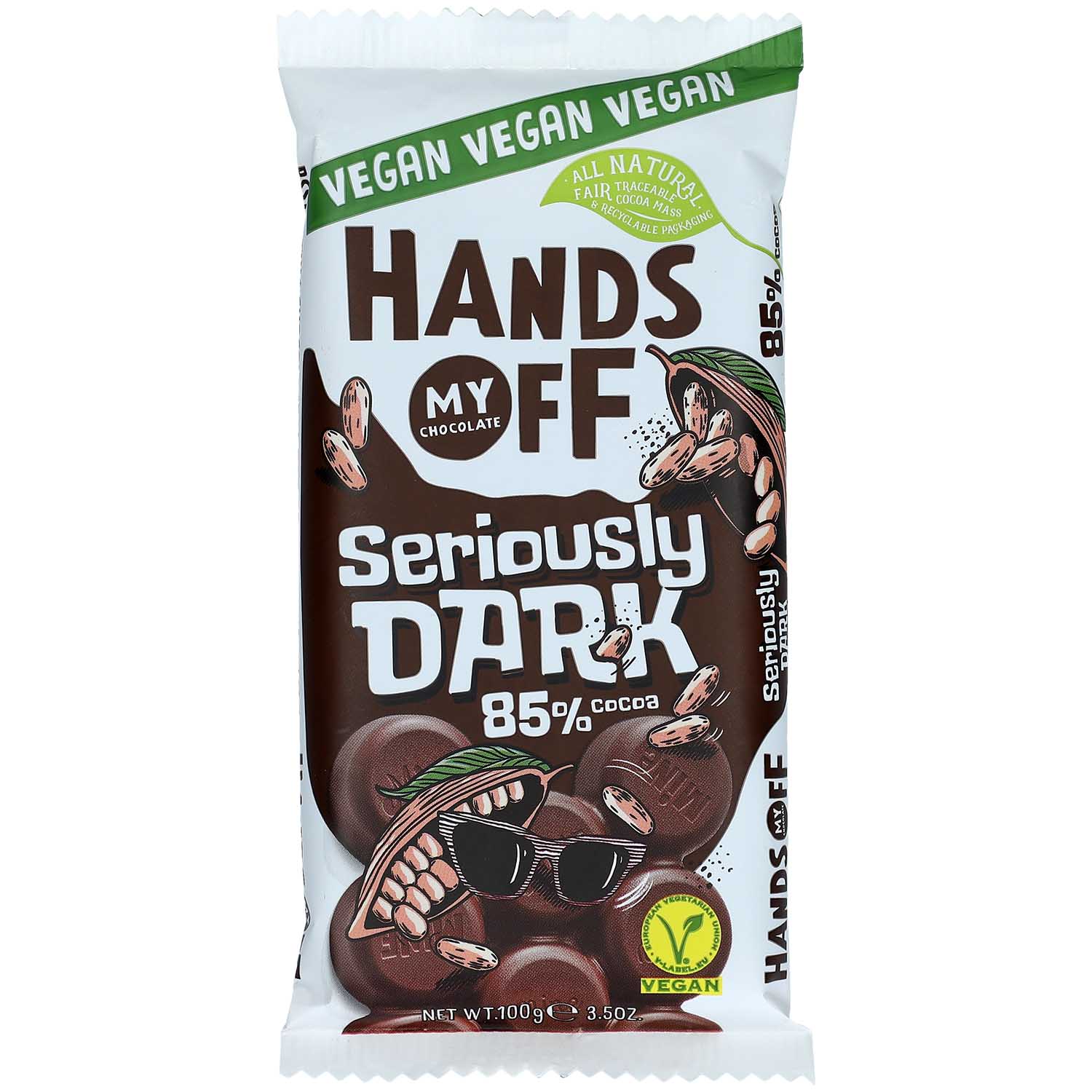 Hands Off My Chocolate Seriously Dark 85% Vegan 100g