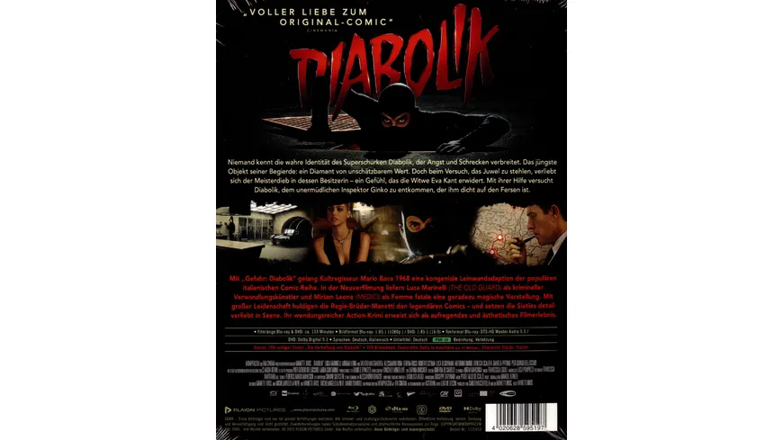 Diabolik - Special Edition mit Comic  (Blu-ray+DVD)