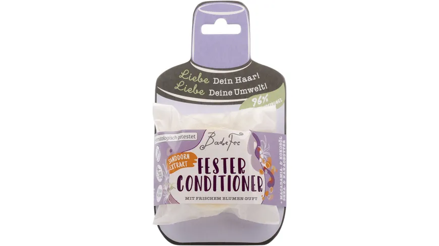 Badefee Fester Conditioner Sanddorn Frische Blumen 45 g