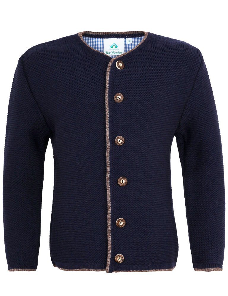 Isar-Trachten Trachtenweste Isar-Trachten Jungen Strickjacke 'Vincent' 47081