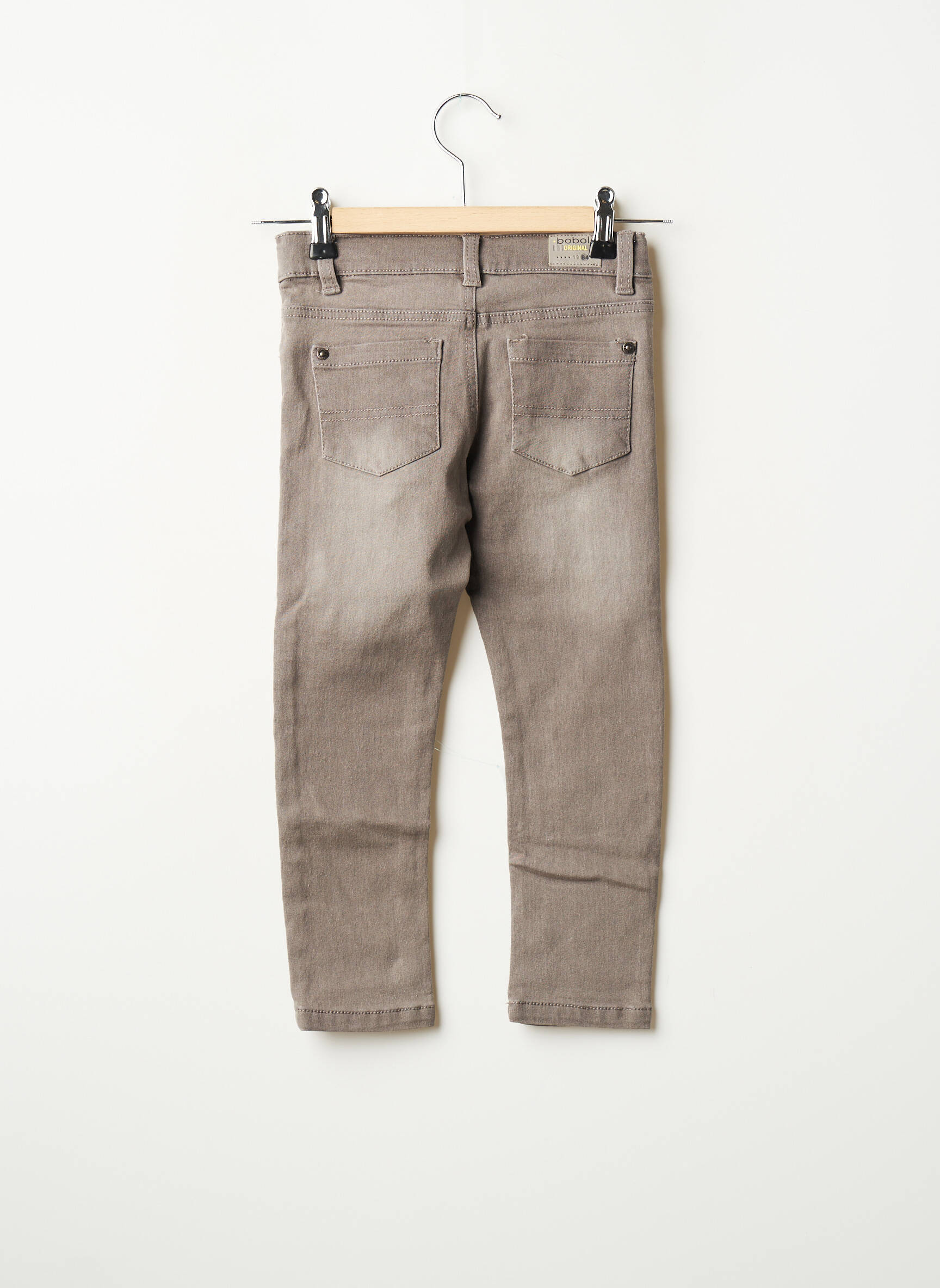 Boboli Jeans Coupe Slim Fille couleur gris