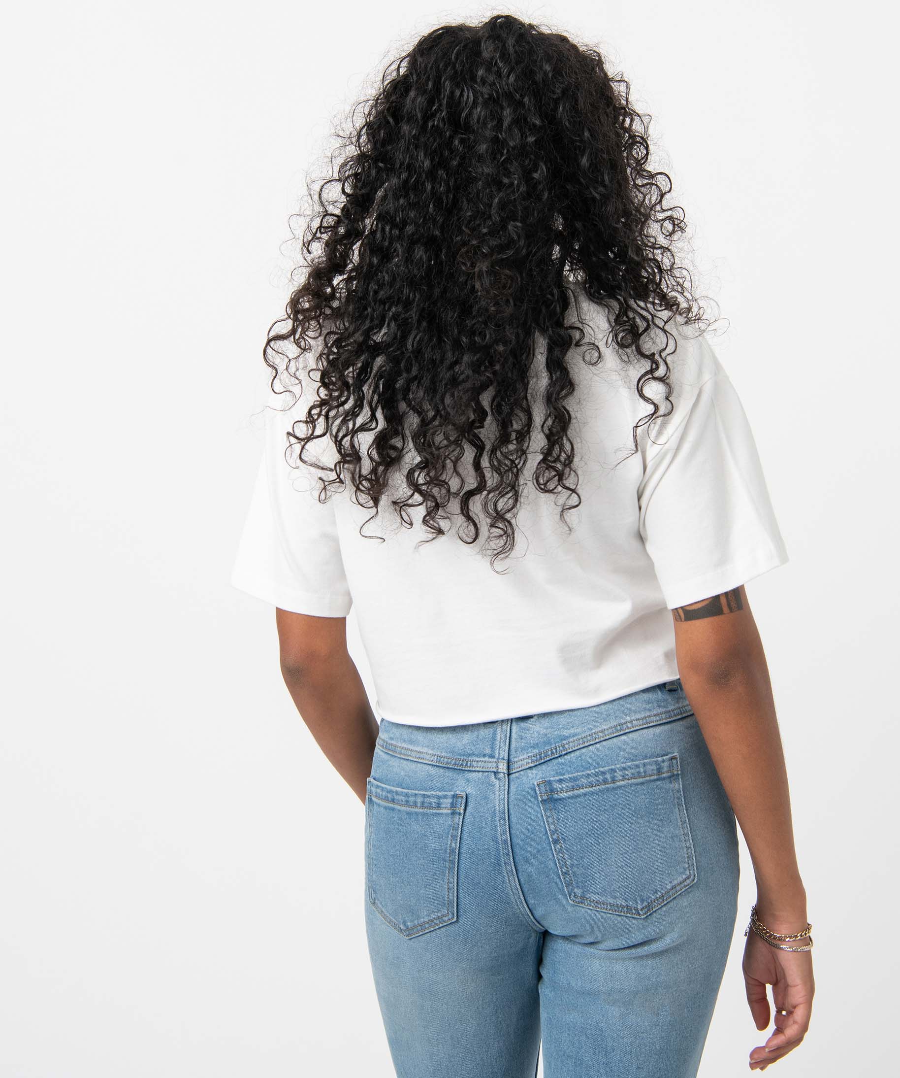 Tee-shirt femme coupe courte avec inscription – Camps United ecru | GEMO