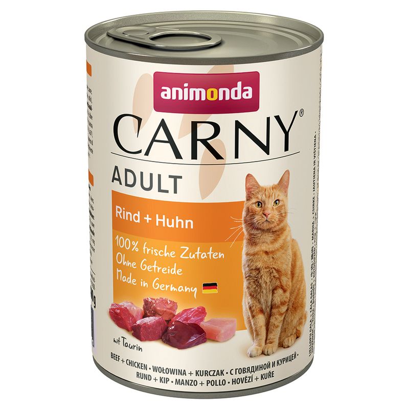 Mix-Sparpaket animonda Carny Adult 12 x 400 g zu TOP-Preisen
