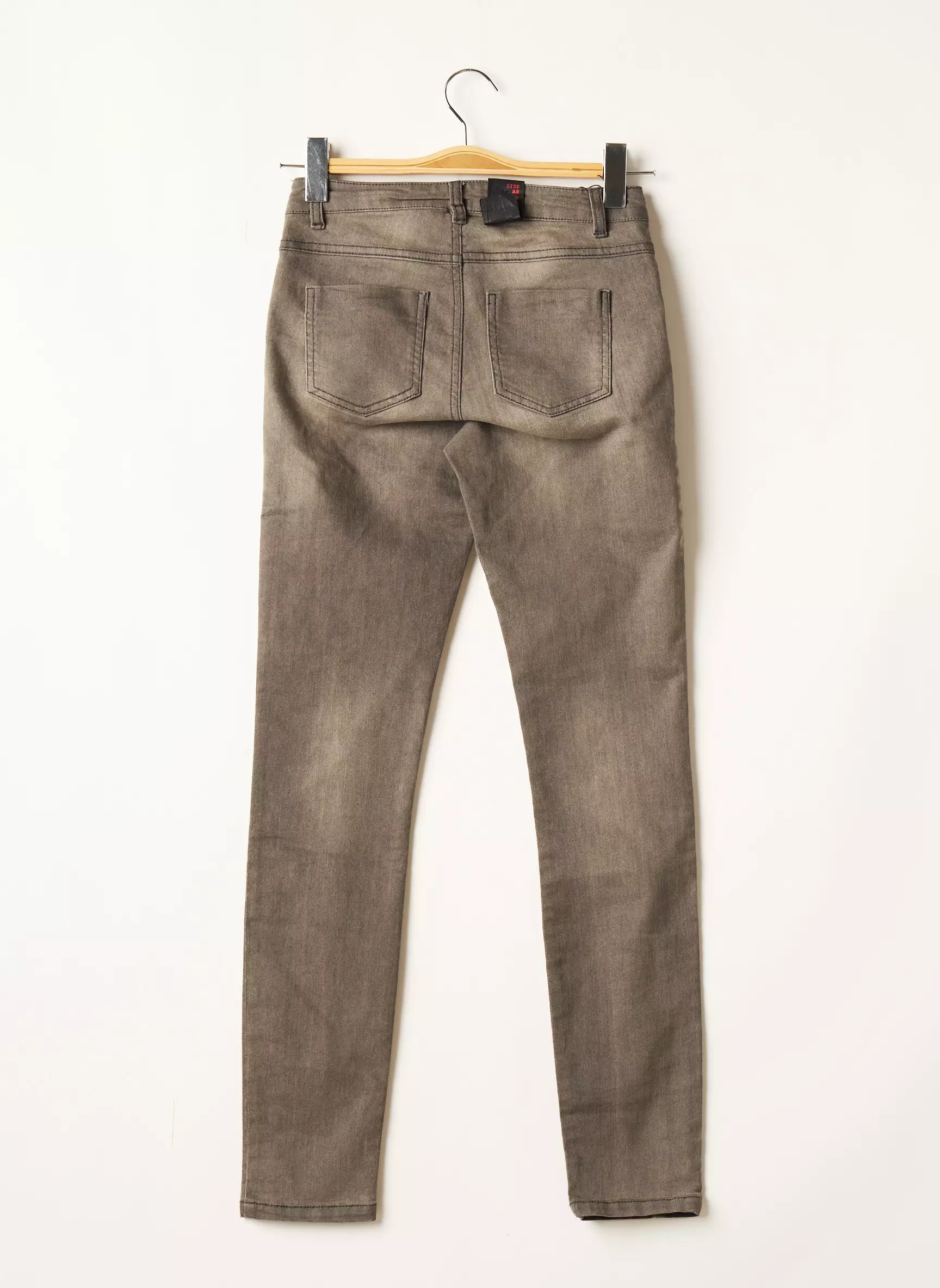 Only Pantalons Slim Femme couleur gris