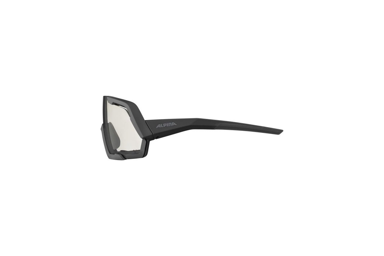Alpina Rocket V black matt / clear lens