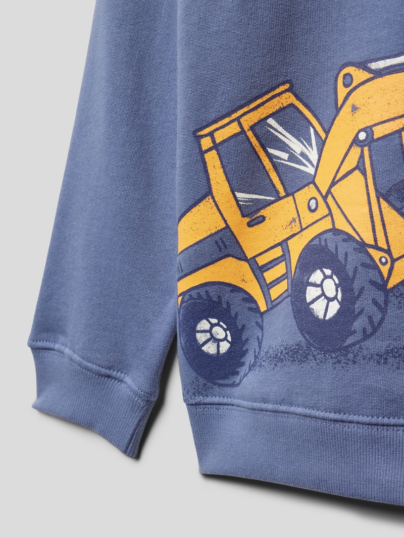 Sweatshirt mit Motiv-Print in jeans