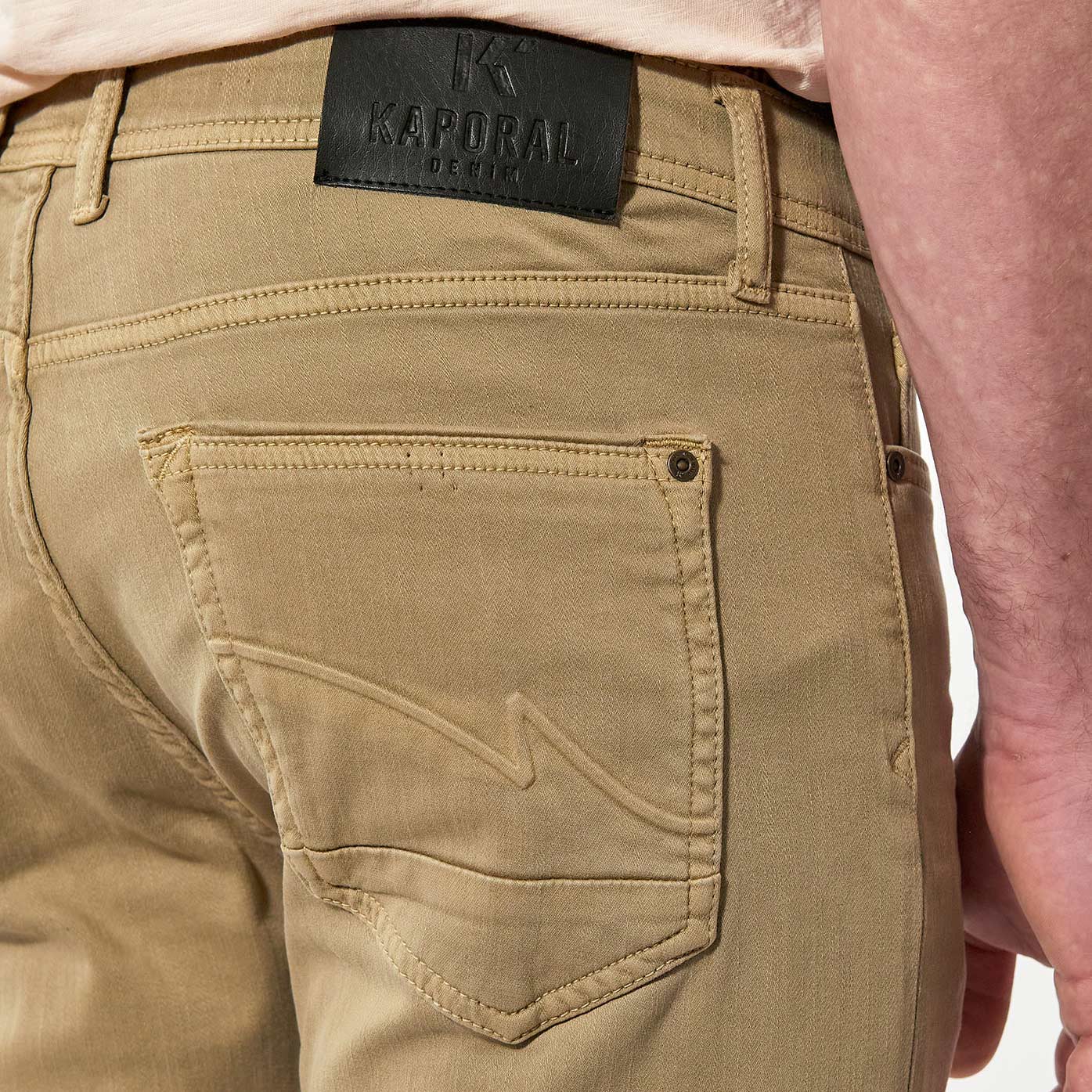 DAXKO  Jean slim beige Homme