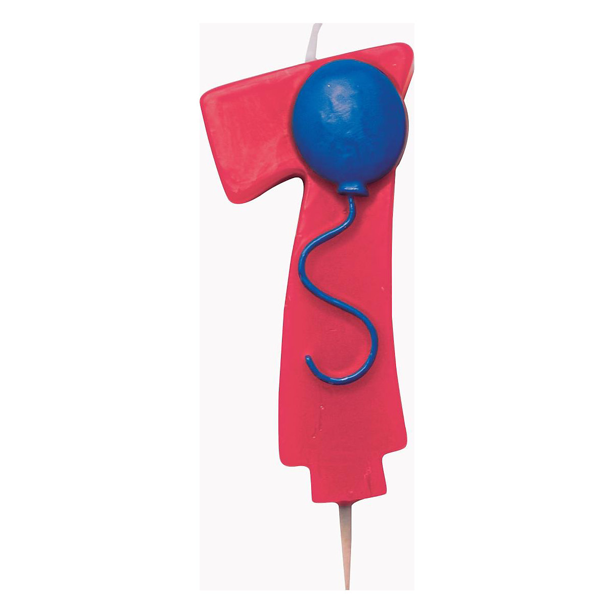 Zahlenkerze Luftballon 7, 9 cm