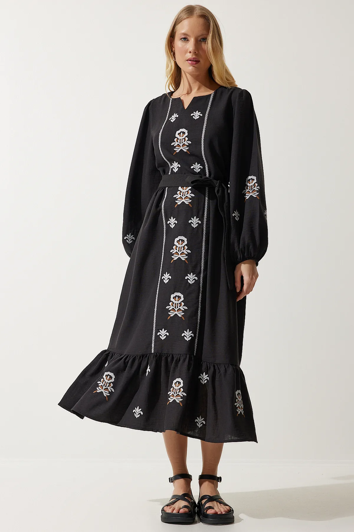 Happiness İstanbul  Kleid - Schwarz - A-Linie