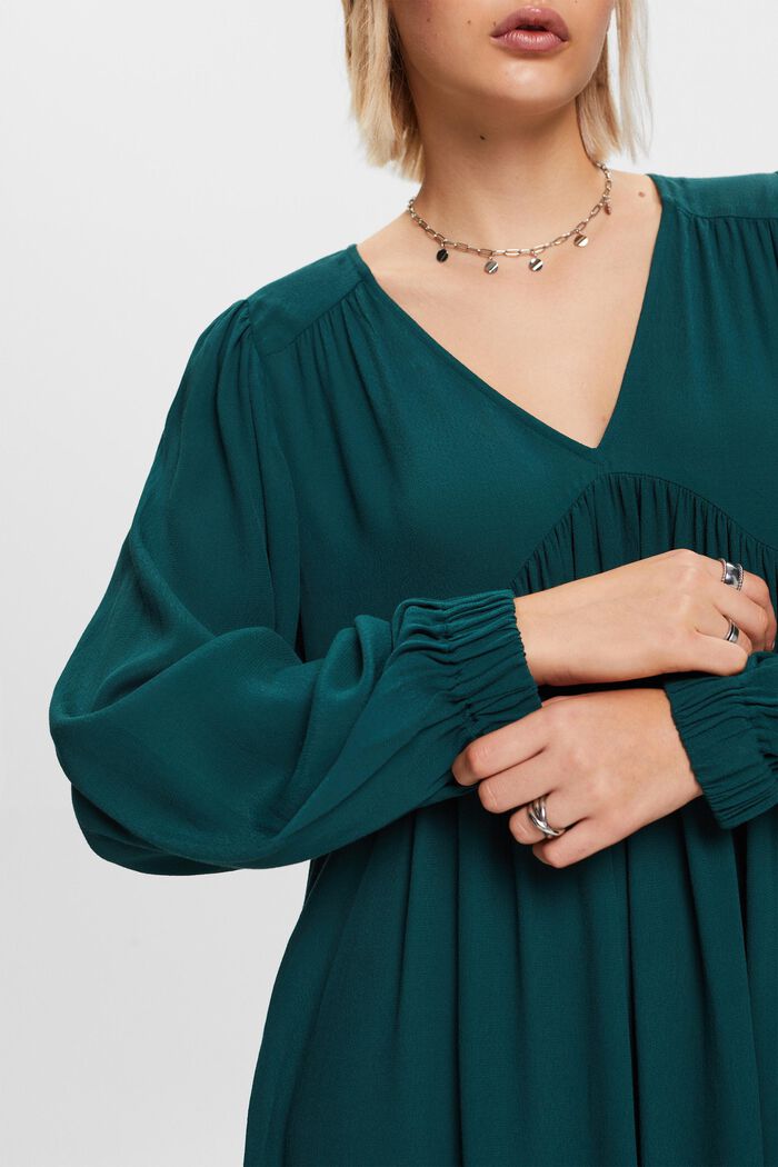 Chiffon-Minikleid in Crinkle-Optik
