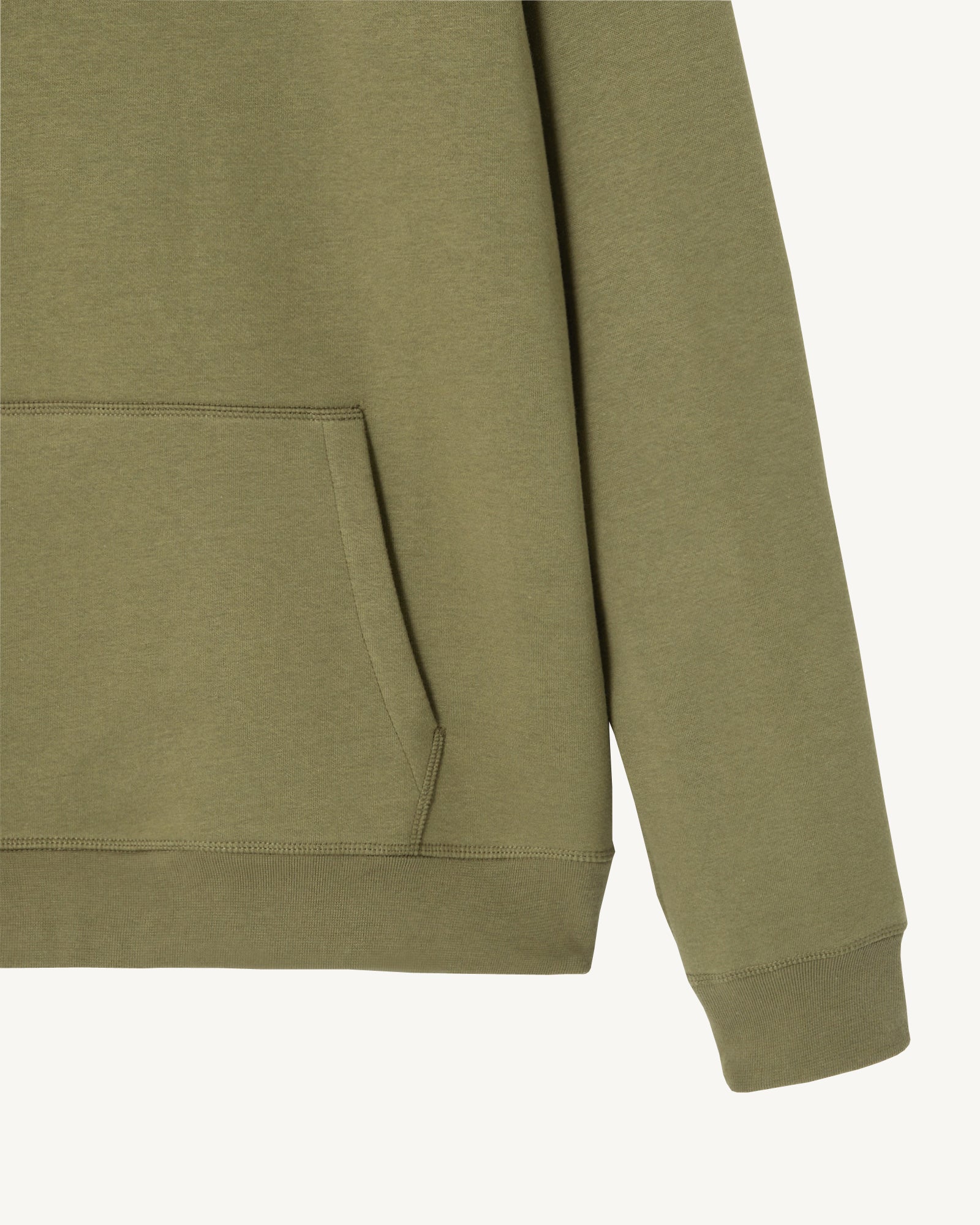 Sweat à capuche homme en coton biologique Army Mataro