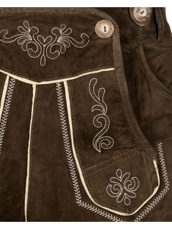 JCC Trachtenlederhose FRANZBERG in braun günstig kaufen