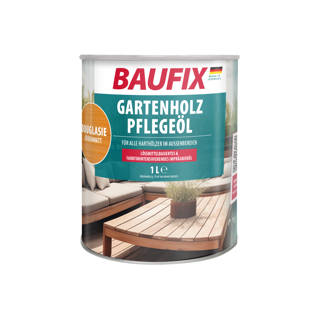 Baufix Gartenholz-Pflegeöl douglasie, seidenmatt, 1 Liter
