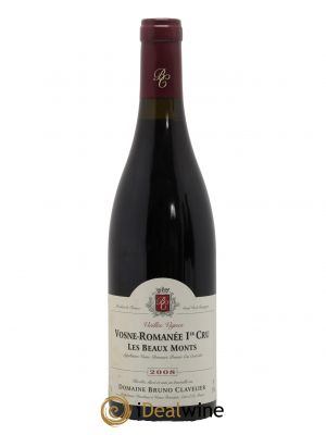 Vosne-Romanée 1er Cru Les Beaux Monts Vieilles vignes Bruno Clavelier  2008 - Lot de 1 Bouteille
