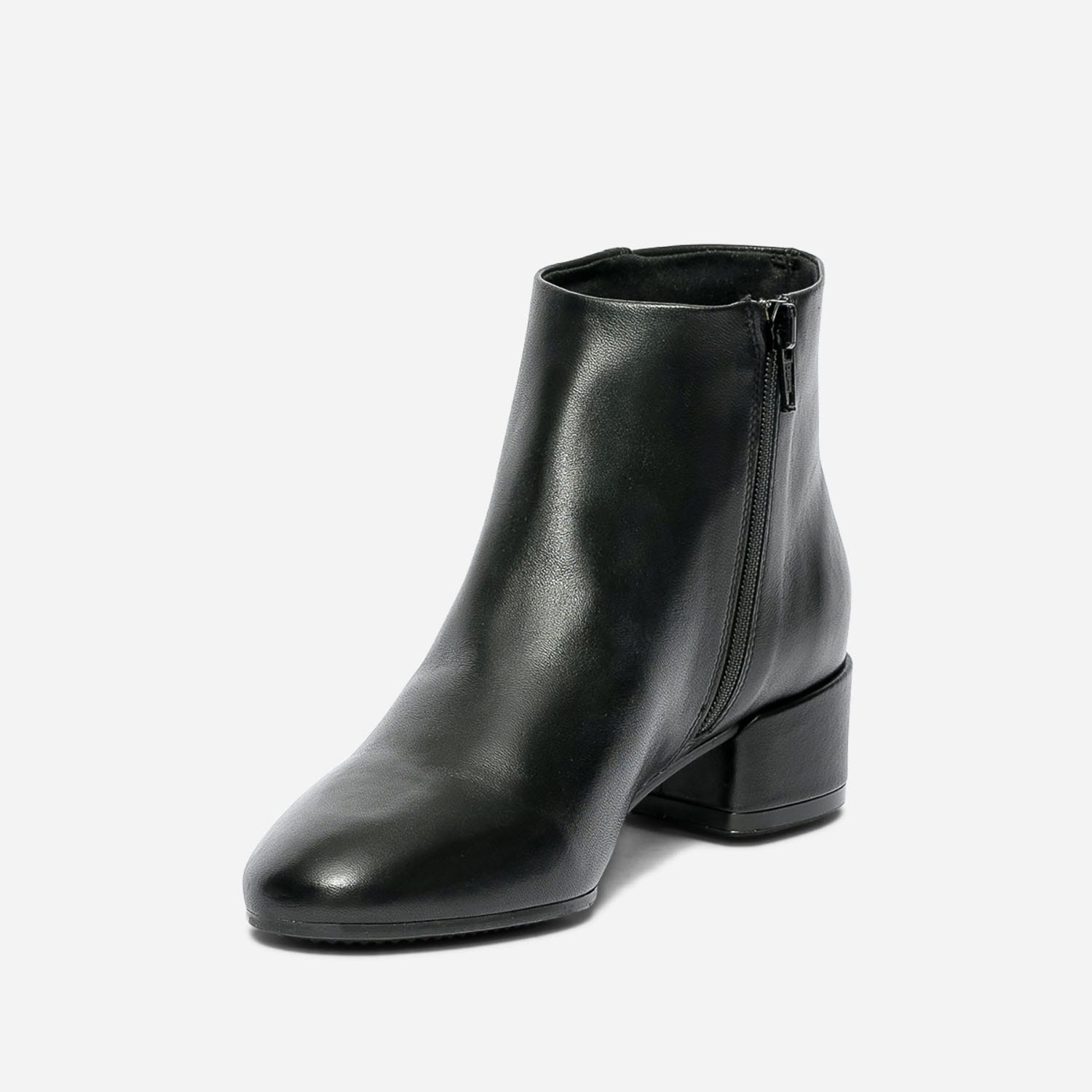 Boots noir en cuir