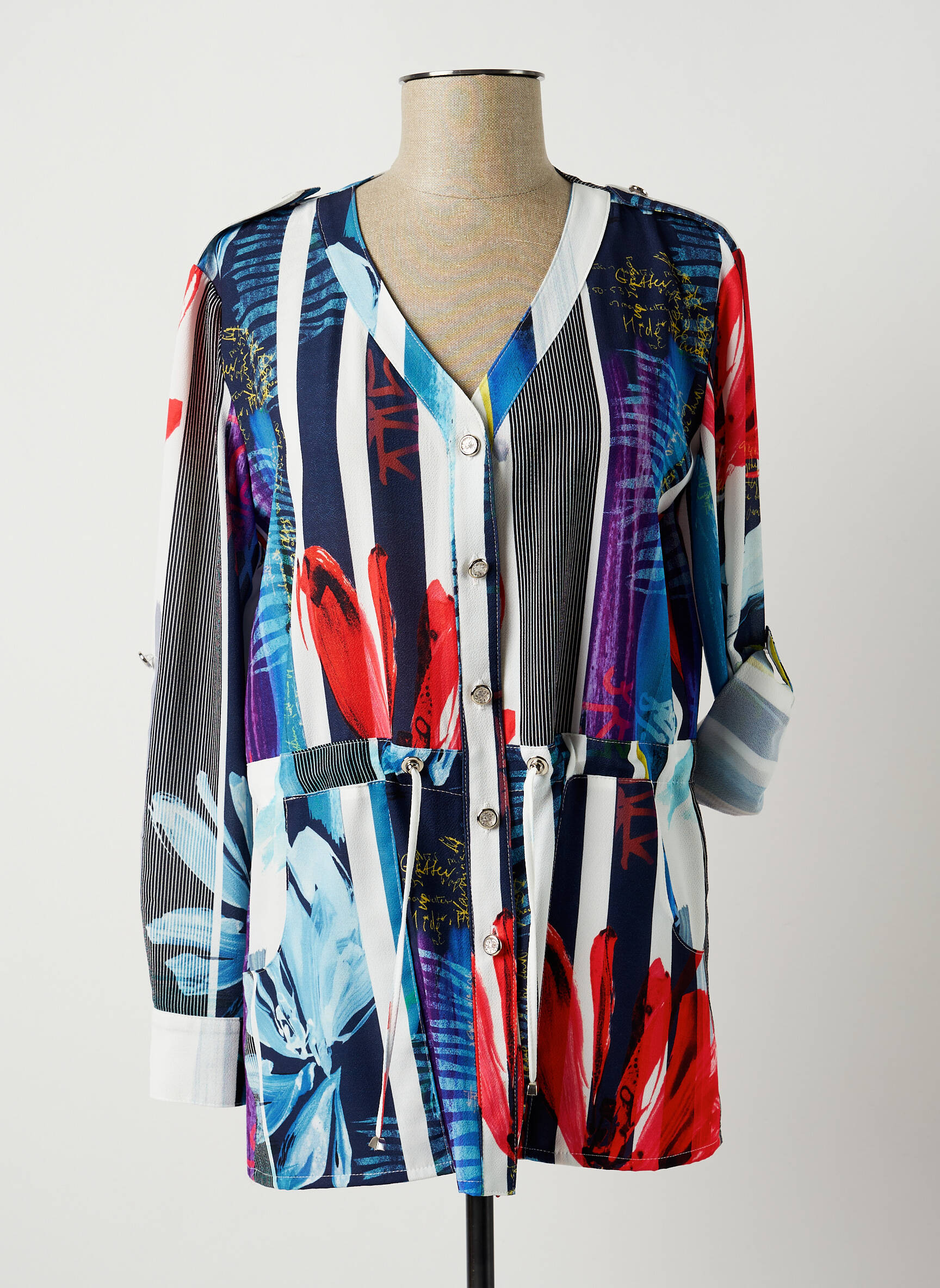 Jumfil Tuniquemanchelongue Femme couleur bleu