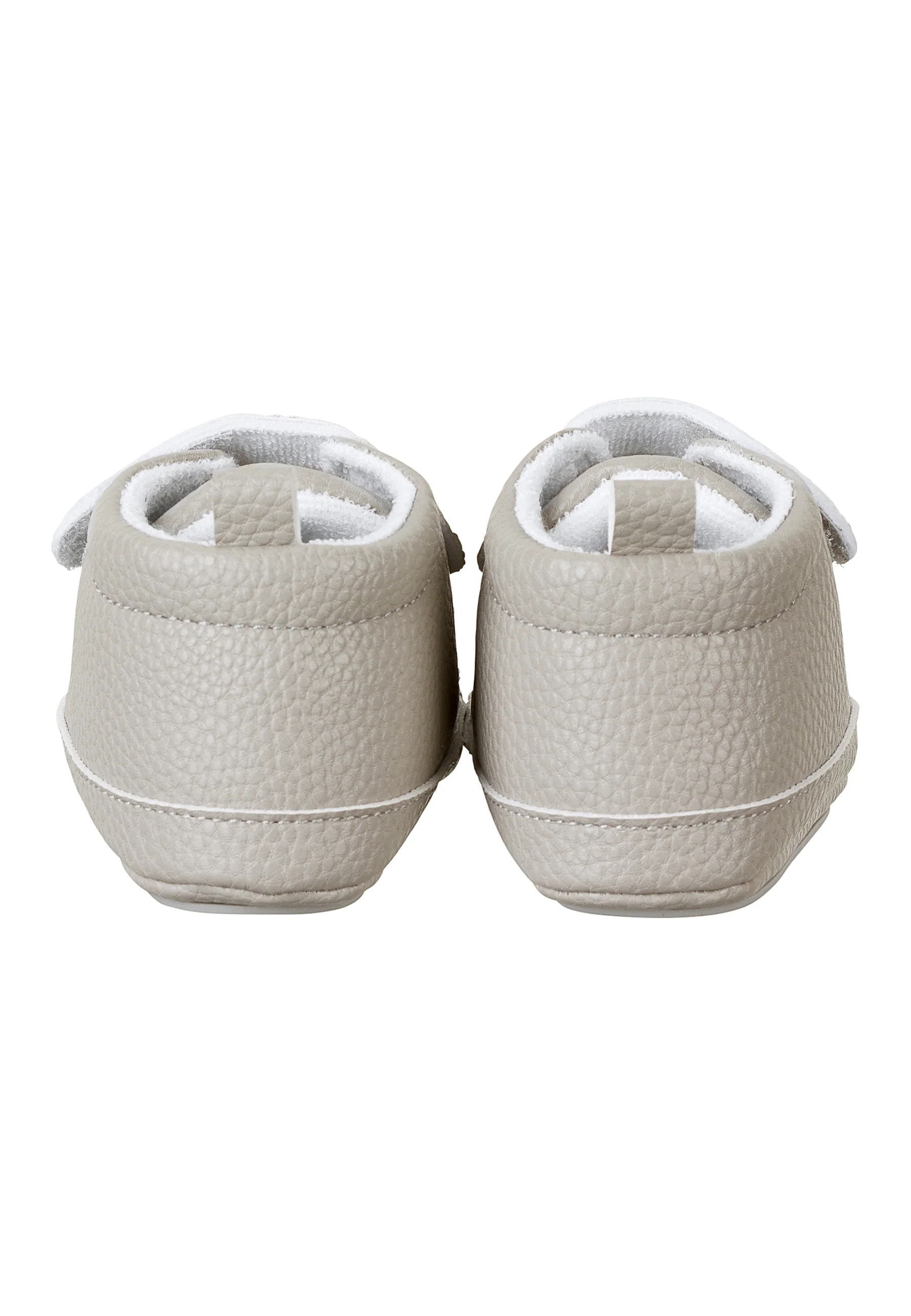 Babyschuh aus Kunstleder, Marine und Weiß