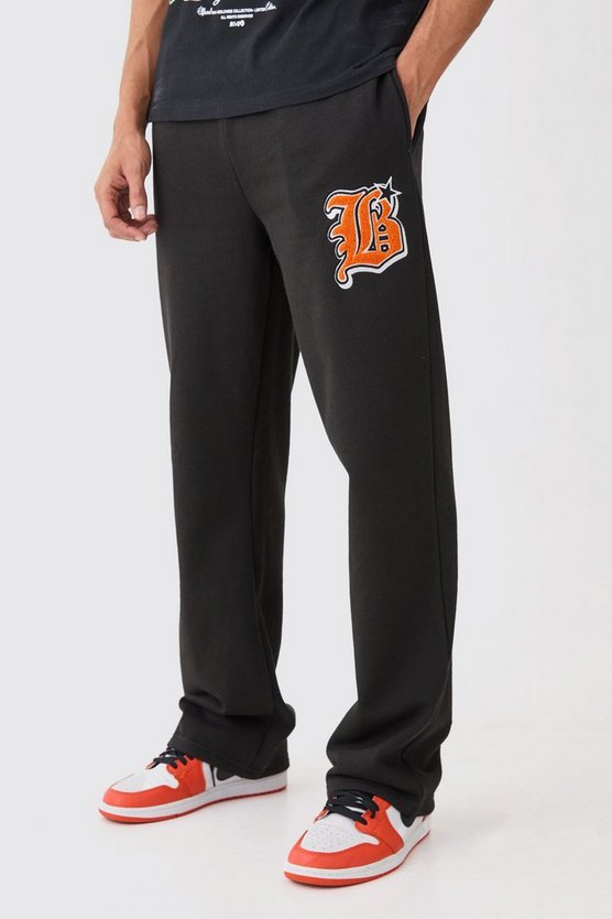 Lockere Jogginghose mit Applikation