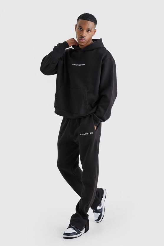 Kastiger Oversize Trainingsanzug mit Kapuze