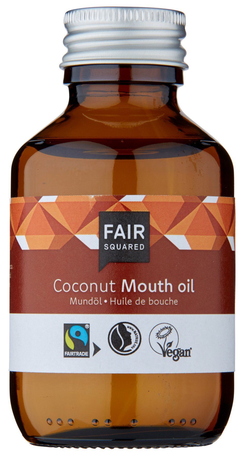 Fair Squared Munddusche FAIR SQUARED Mundöl mit fair gehandelten Inhaltsstoffen - Zero Waste- 100 ml für die tägliche Mundhygiene, Ganzheitliche Reinigung
