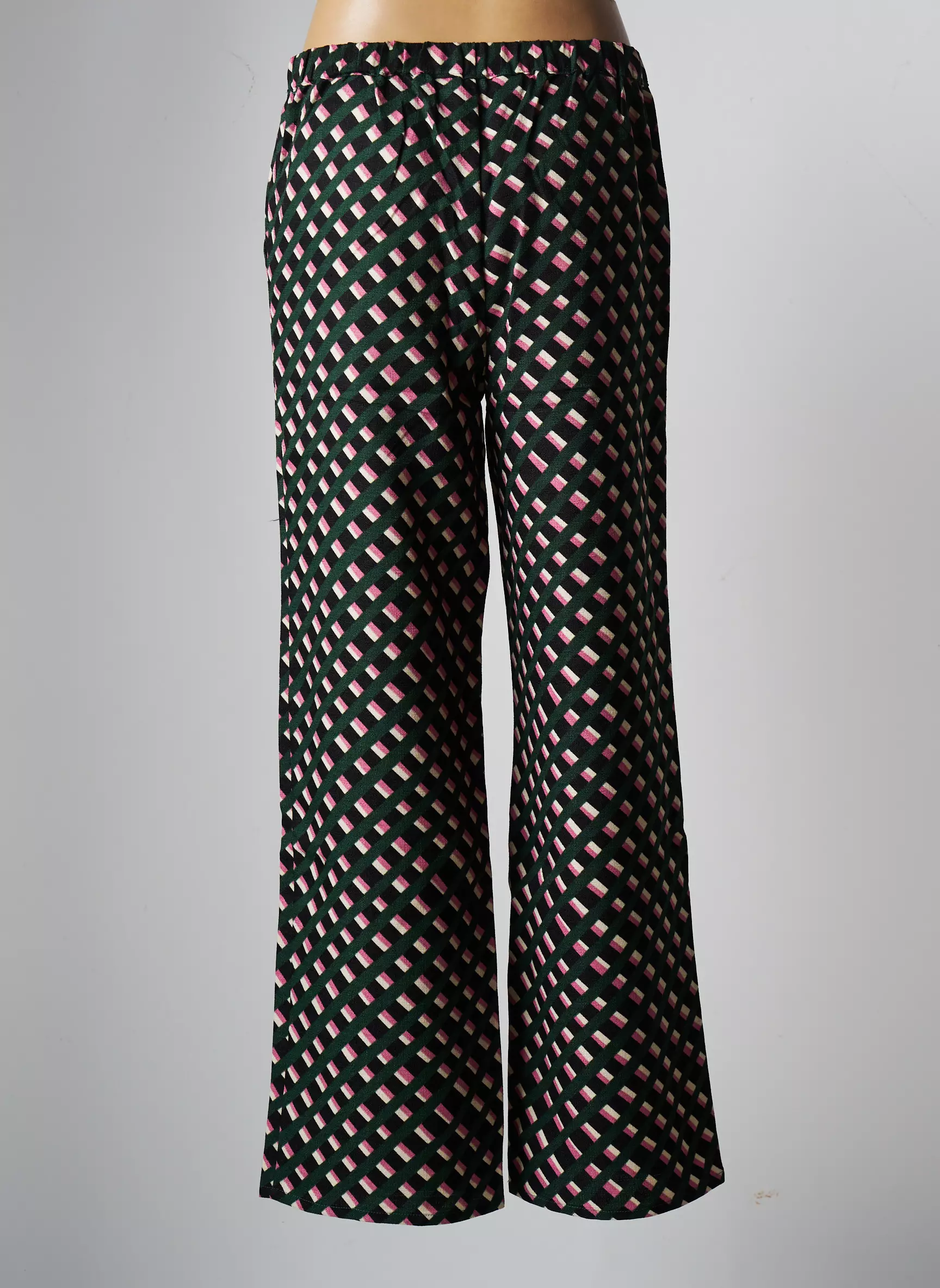 Compania Fantastica Pantalons Larges Femme couleur vert