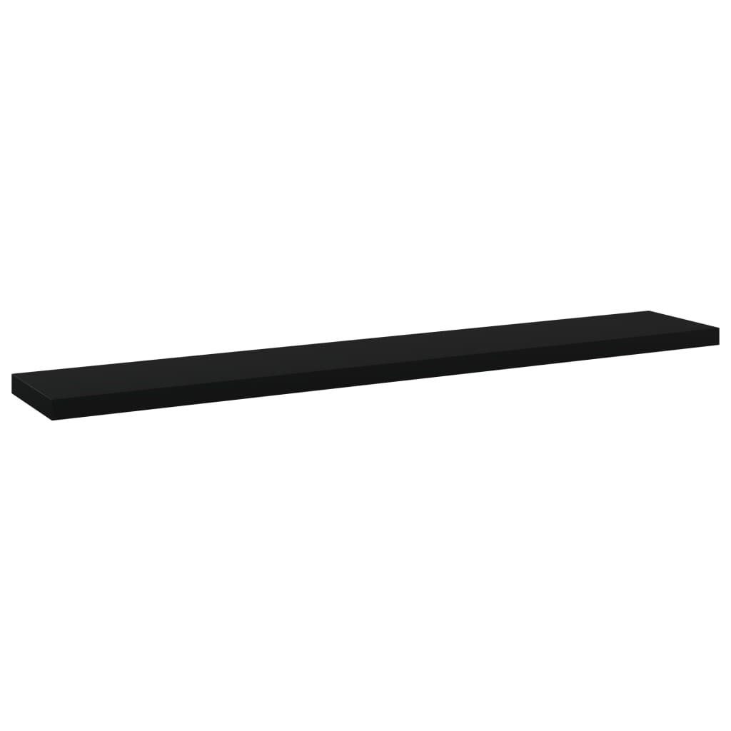 vidaXL Bücherregal Bücherregal-Bretter 4 Stk. Schwarz 60x10x1,5 cm Holzwerkstoff, 4-tlg.