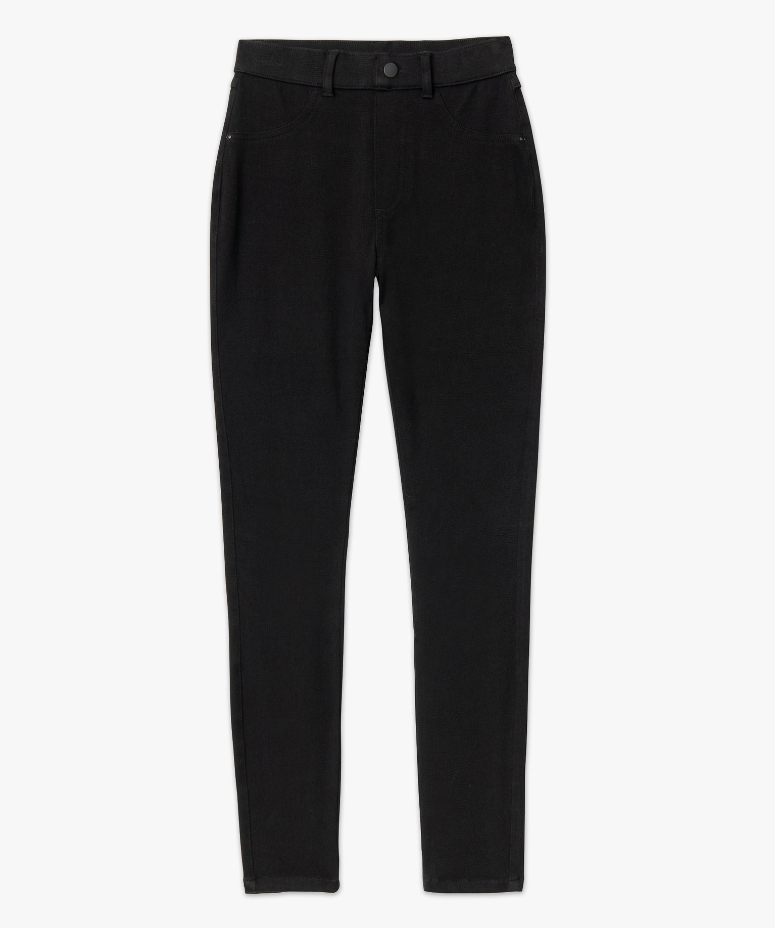 Jegging taille haute uni femme noir | GEMO