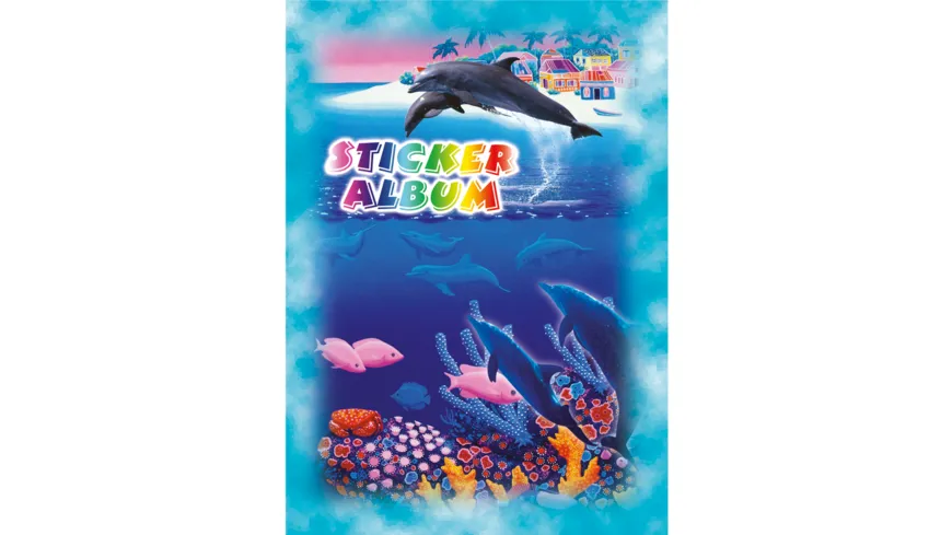 PAP-ART Stickeralbum A5 Delfine sortiert